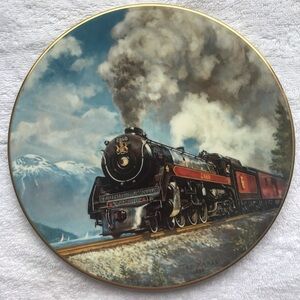FIRST LADY OF STEAM Vintage 1984 collectible steam train  porcelain plate